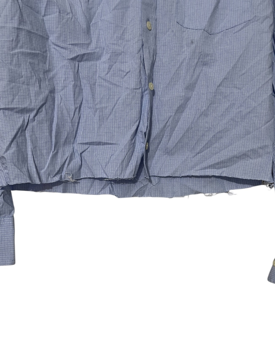 Light Blue Check Button Up Shirt