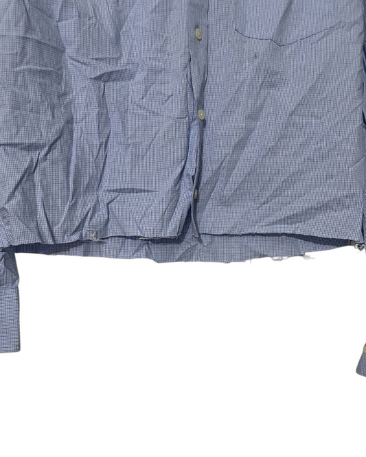Light Blue Check Button Up Shirt