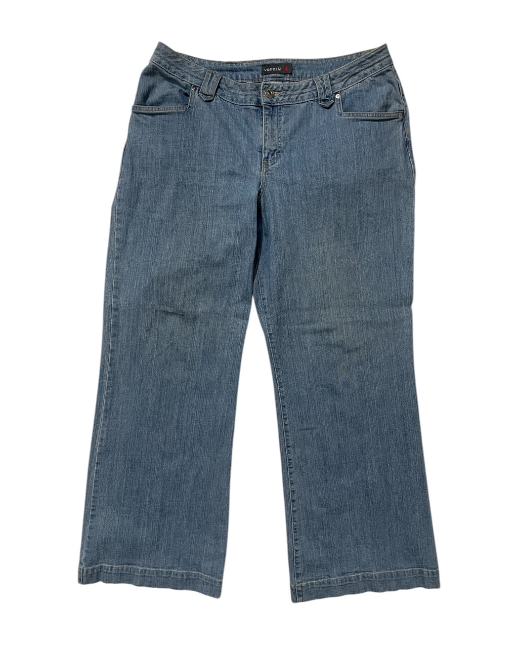 Light Wash Flared Denim