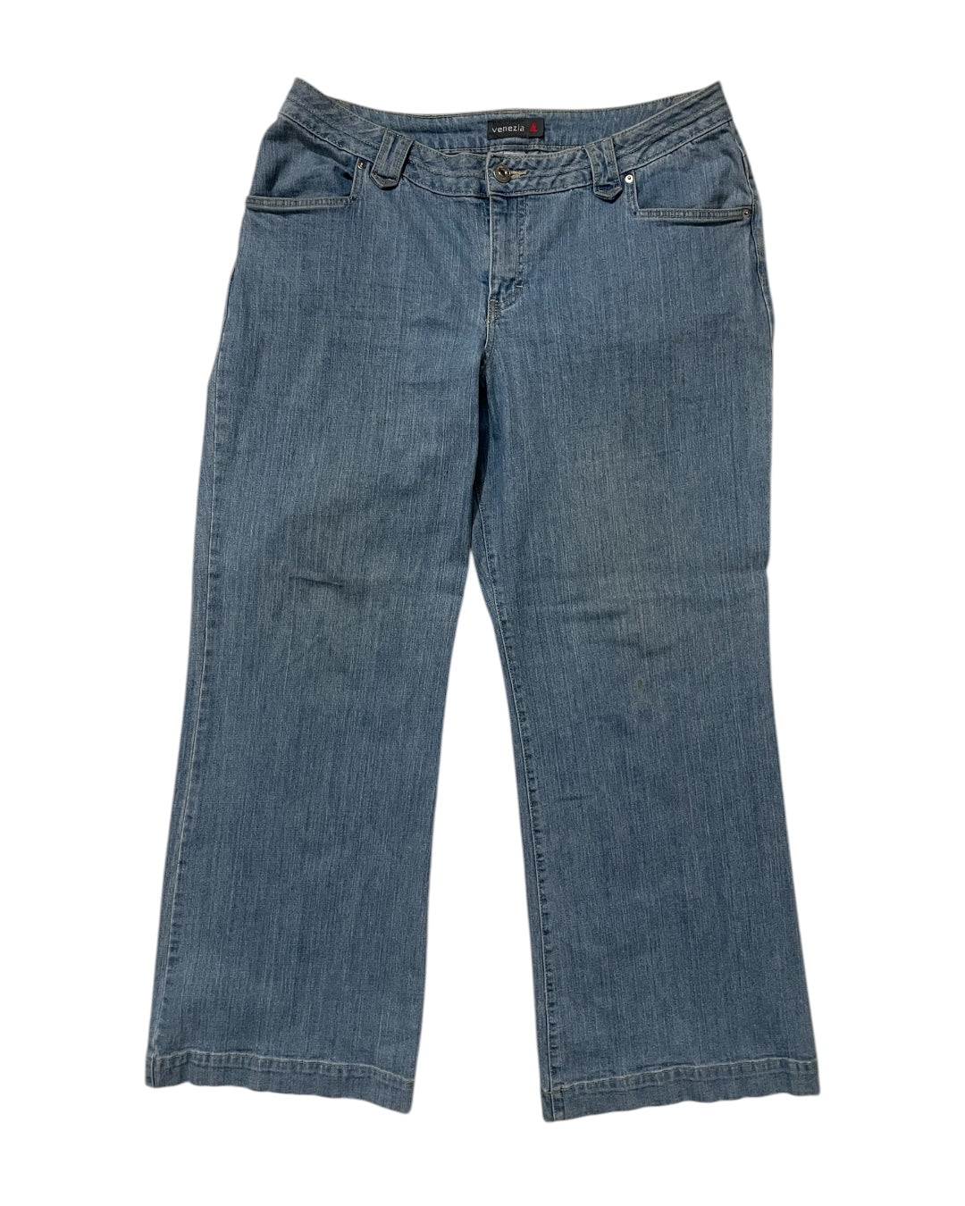 Light Wash Flared Denim
