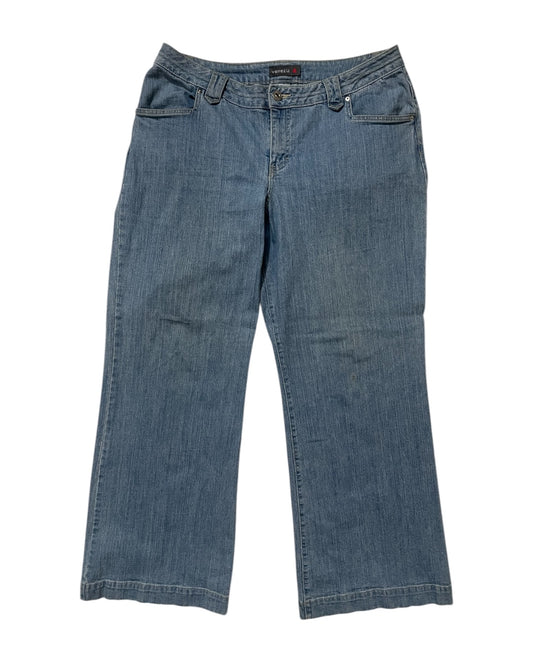 Light Wash Flared Denim