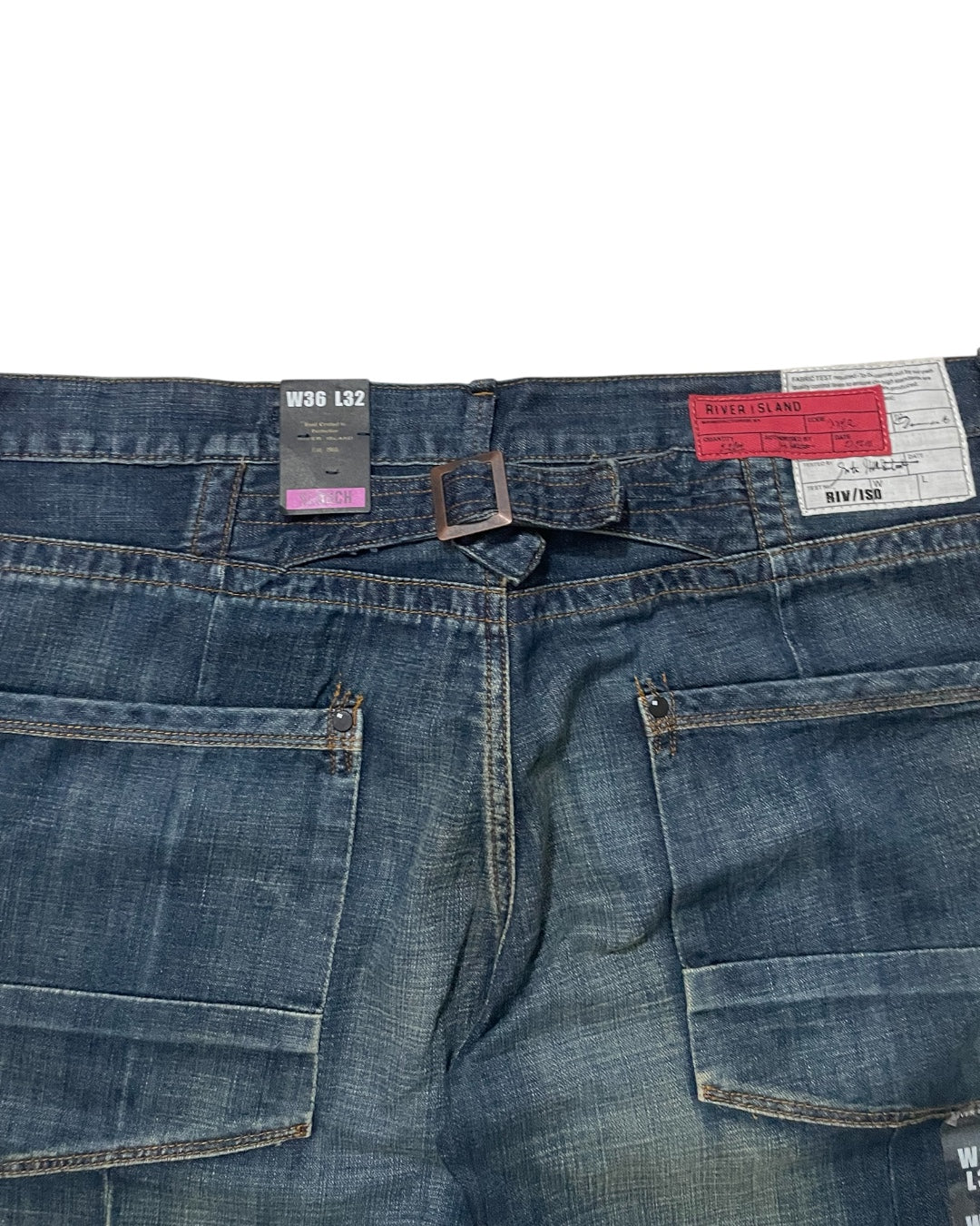 Washed Blue Bootcut Jeans