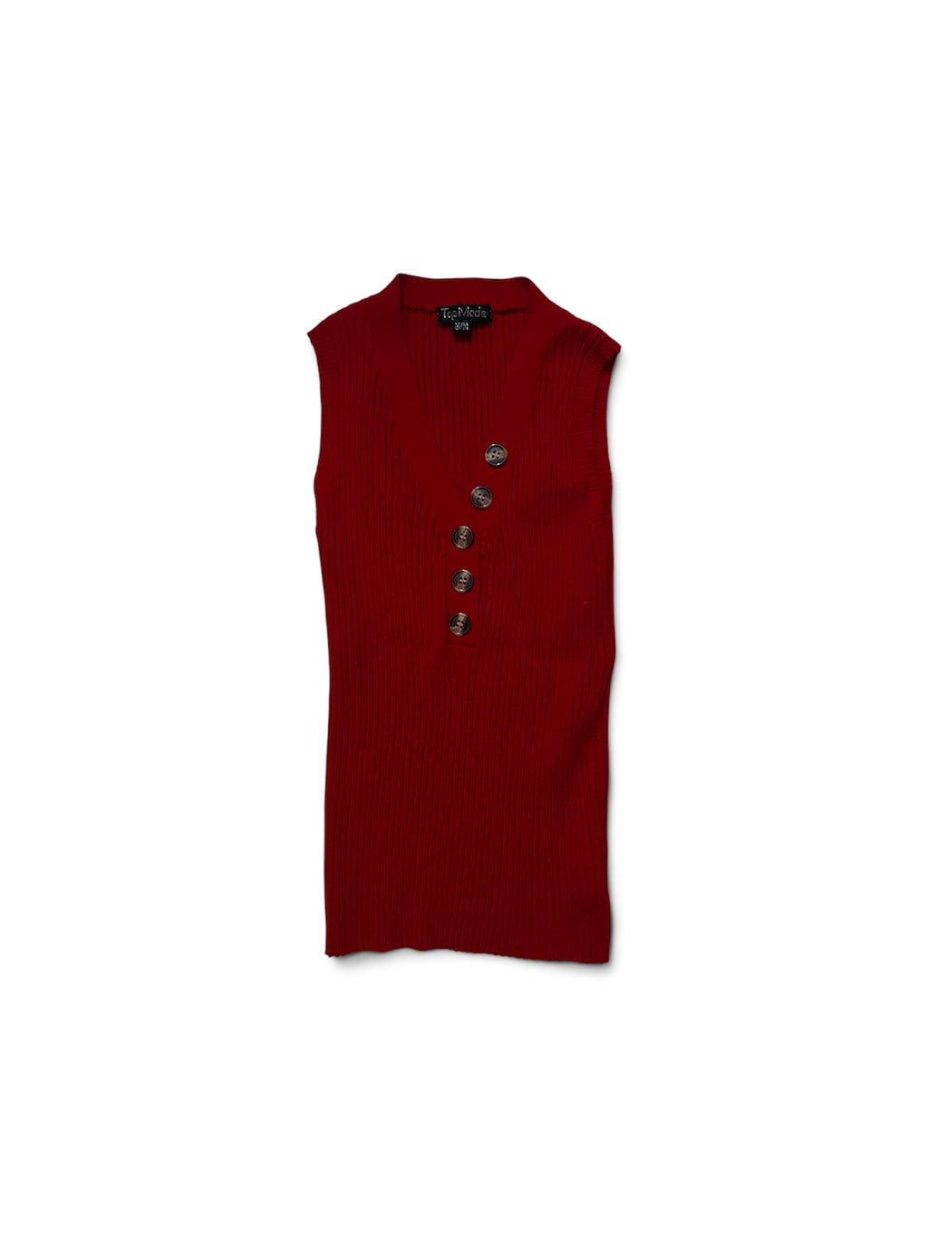 Ribbed Sleeveless Top