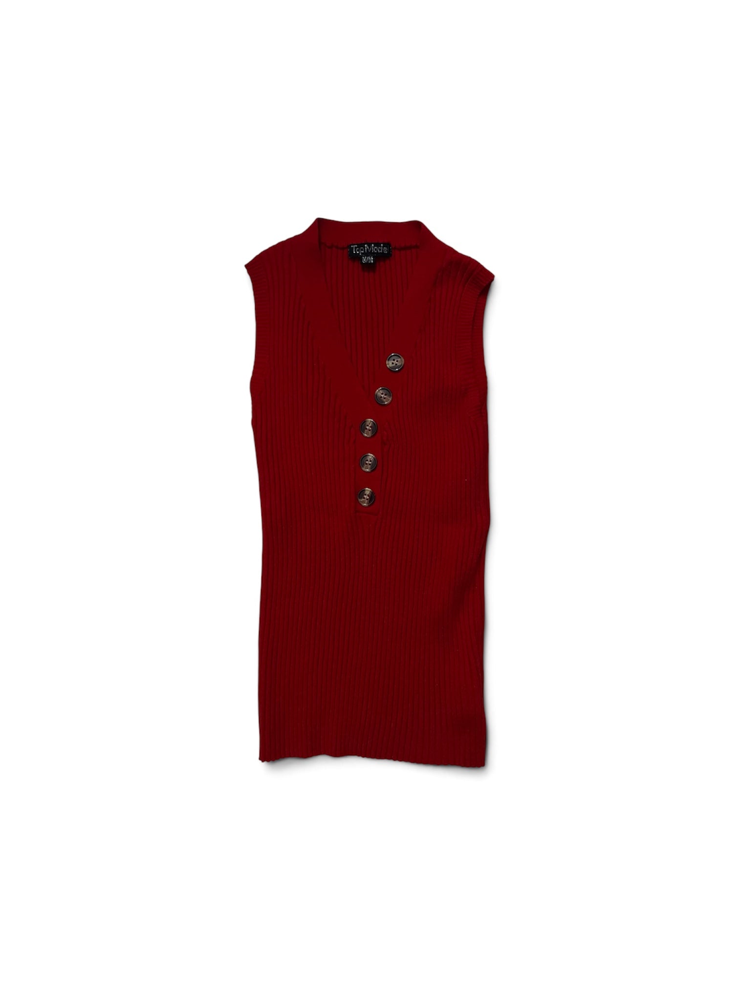 Ribbed Sleeveless Top