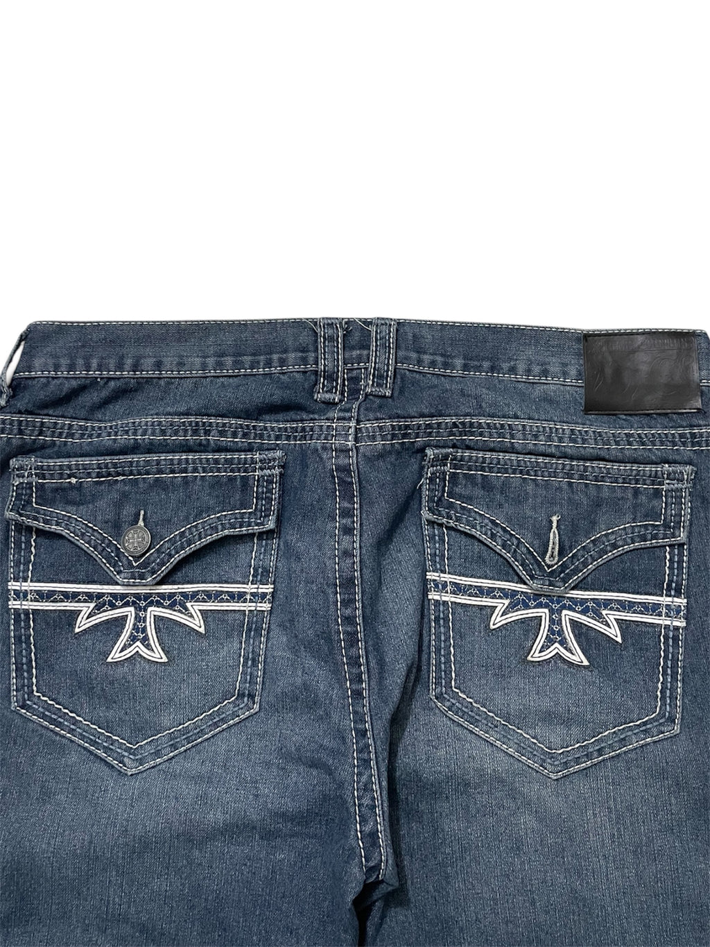 Vintage Distressed Bootcut Jeans