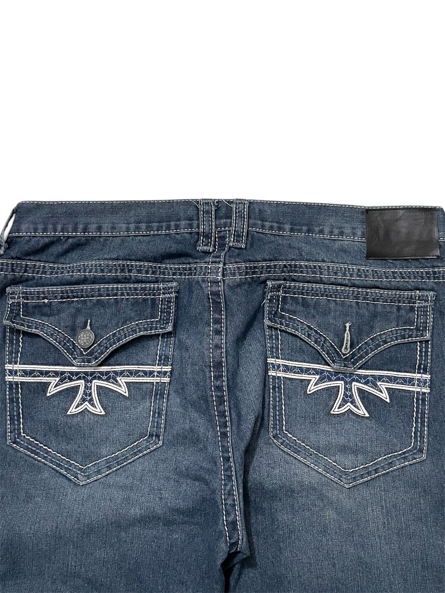 Vintage Distressed Bootcut Jeans
