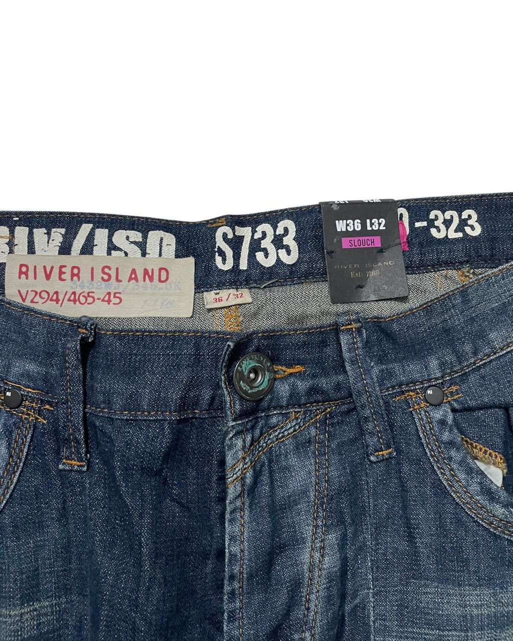 Washed Blue Bootcut Jeans (Brand New)