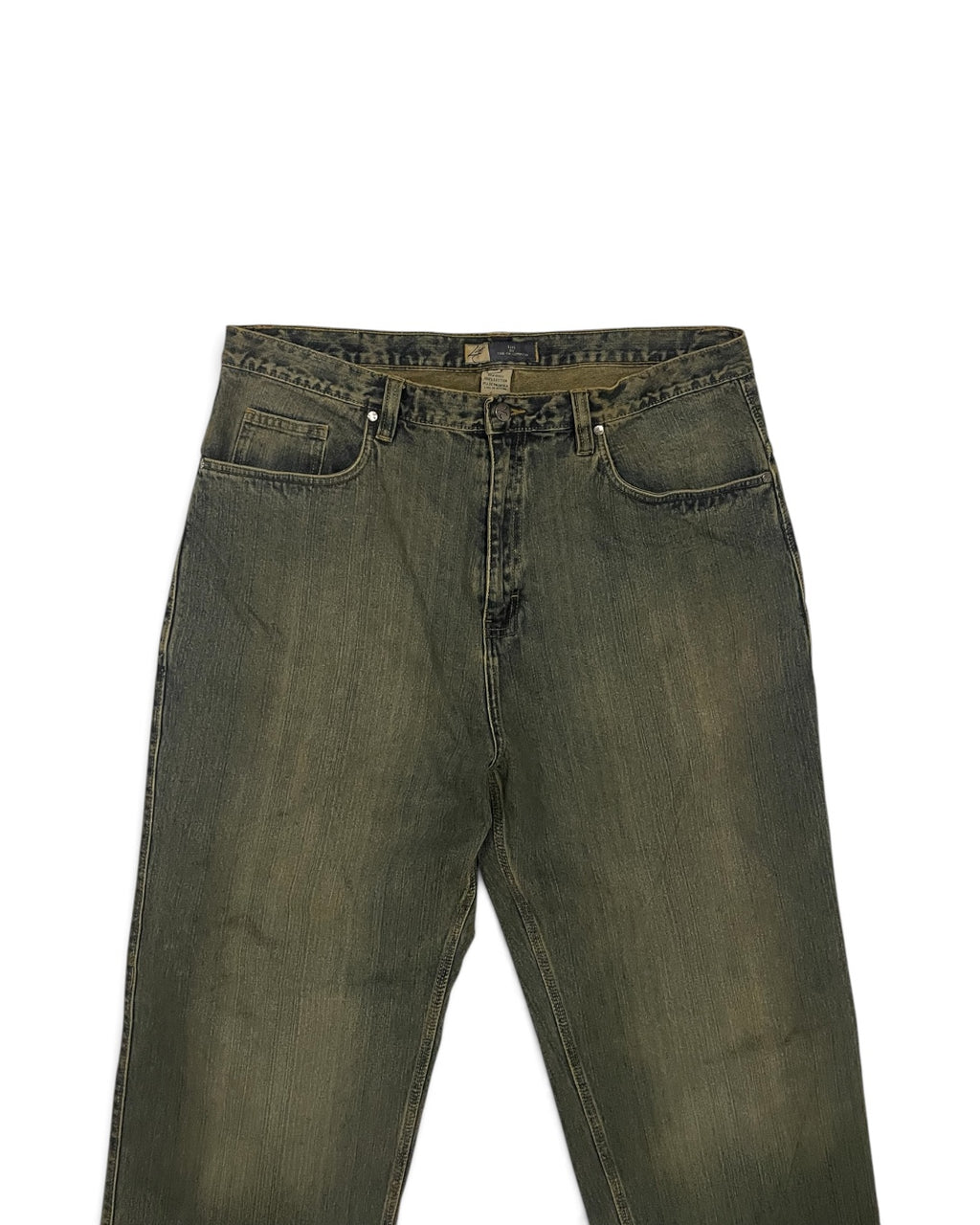 Vintage Green-tint Baggy Jeans
