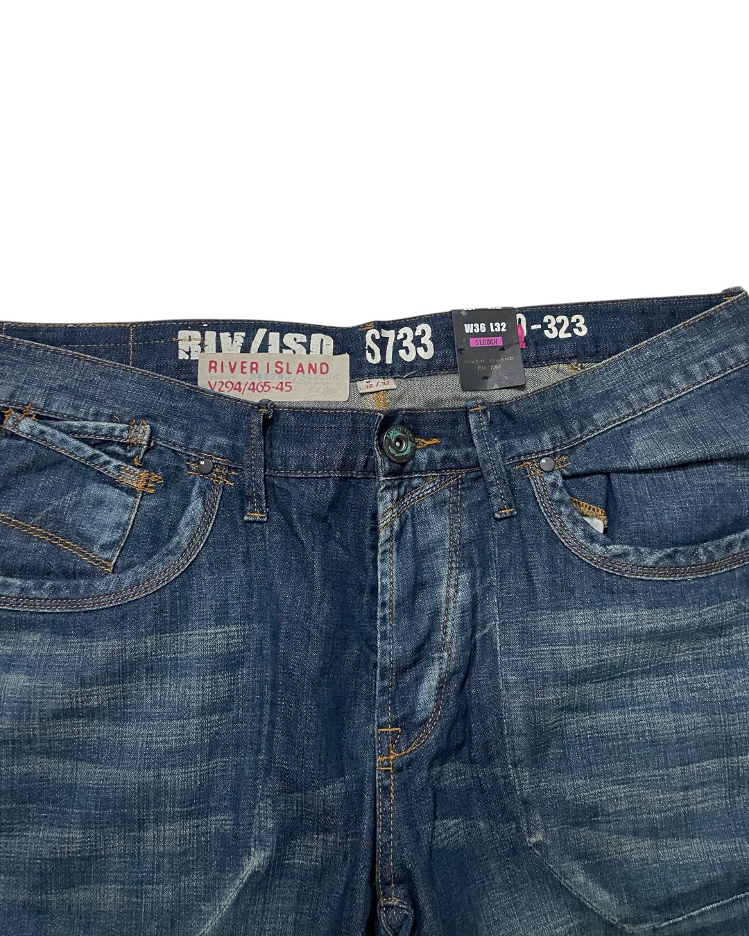 Washed Blue Bootcut Jeans