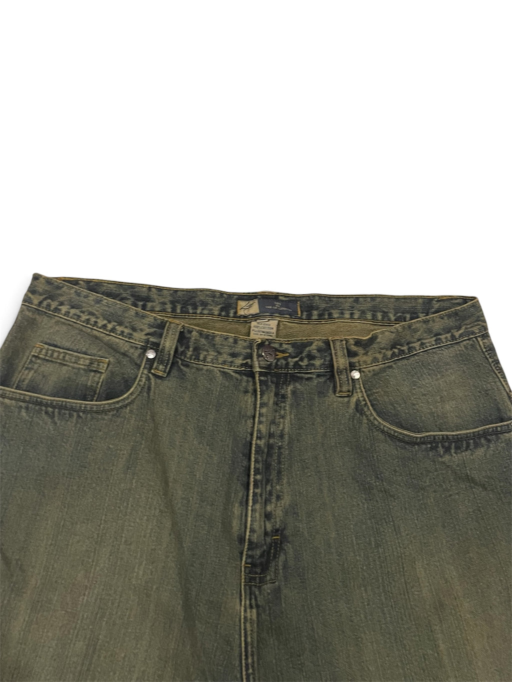 Vintage Green-tint Baggy Jeans