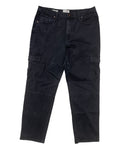 Black Denim Cargo Pants