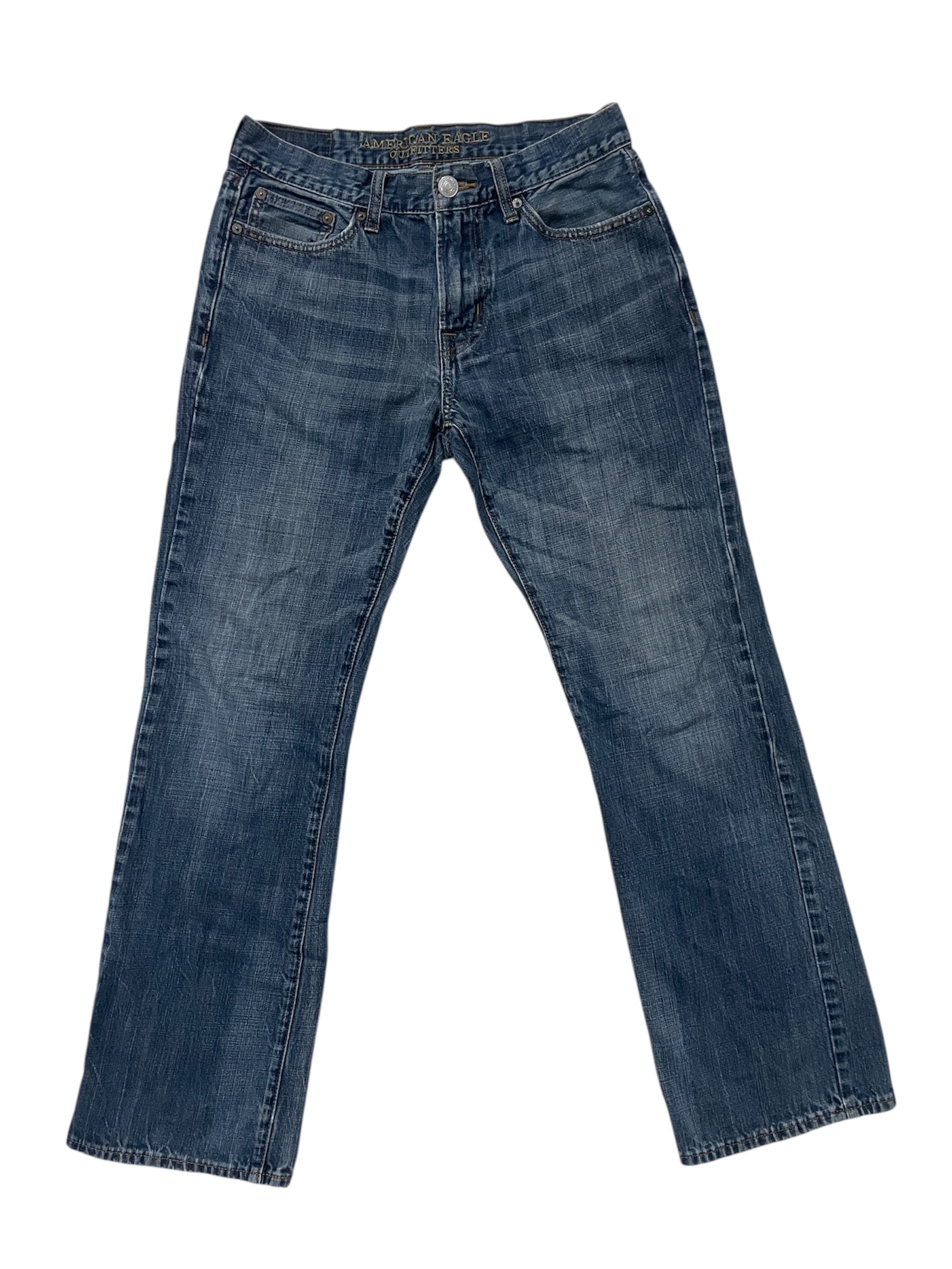 Blue Bootcut Jeans