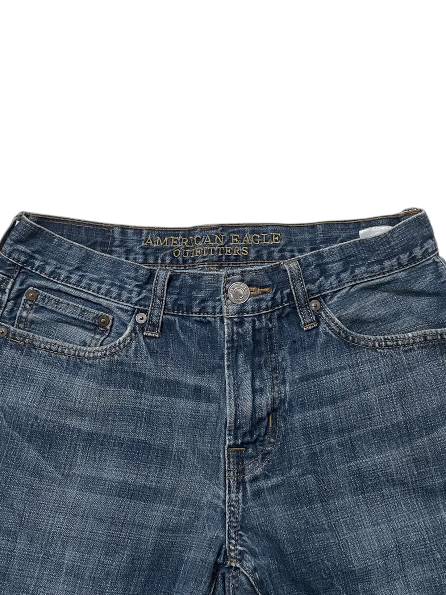 Blue Bootcut Jeans
