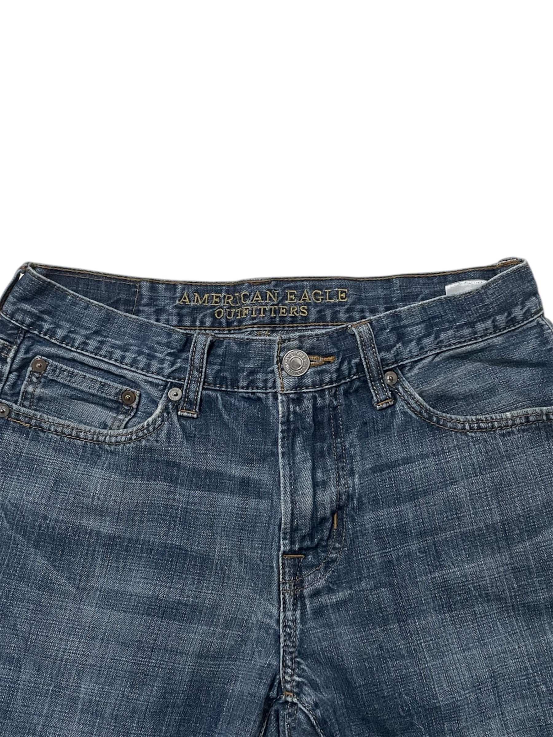 Blue Bootcut Jeans