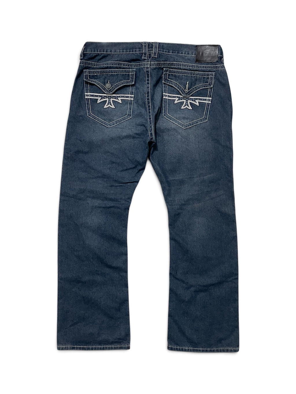 Vintage Distressed Bootcut Jeans