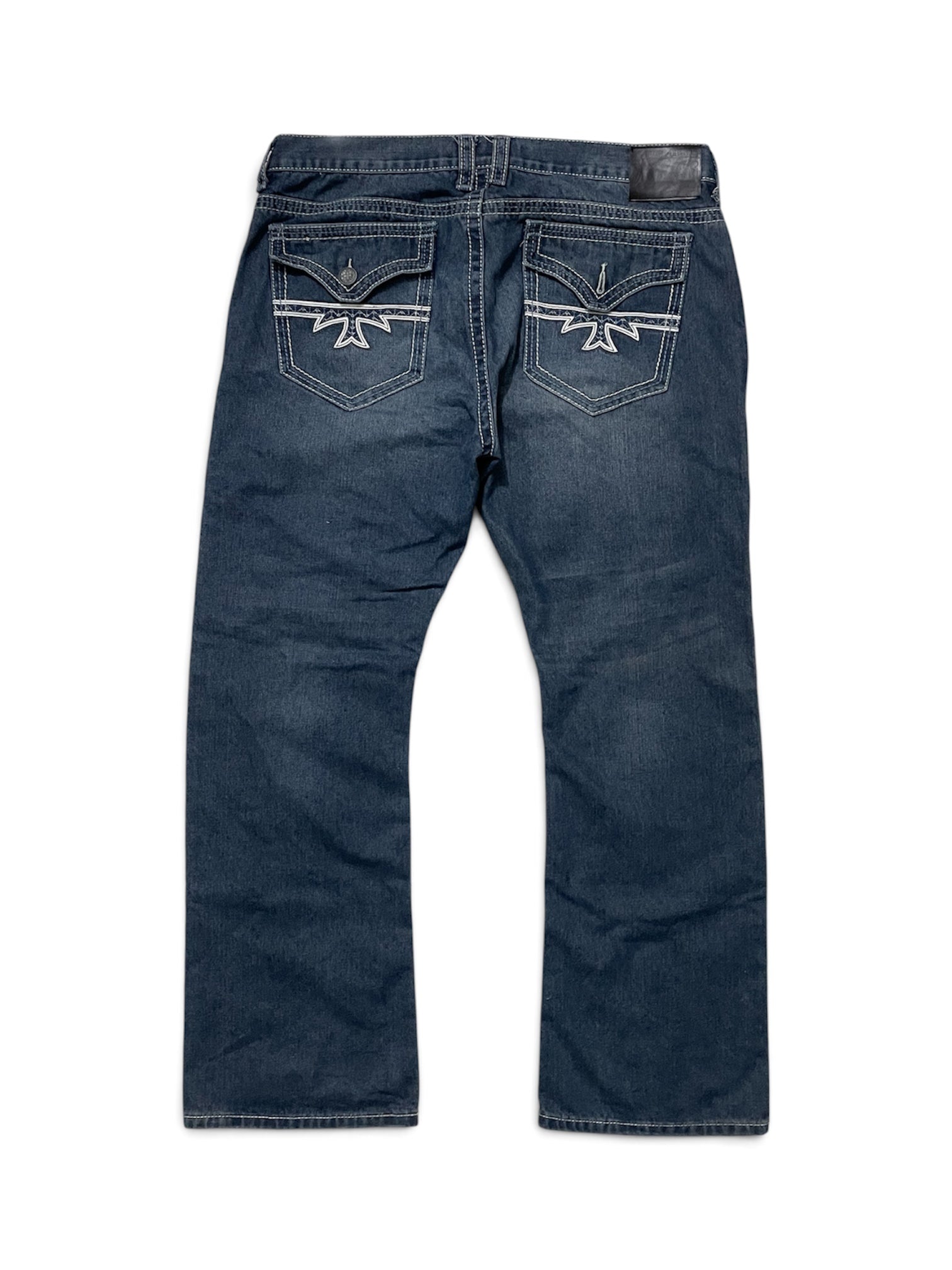 Vintage Distressed Bootcut Jeans