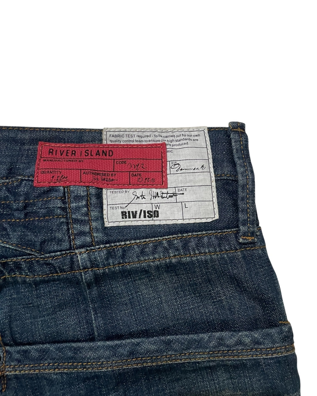 Washed Blue Bootcut Jeans