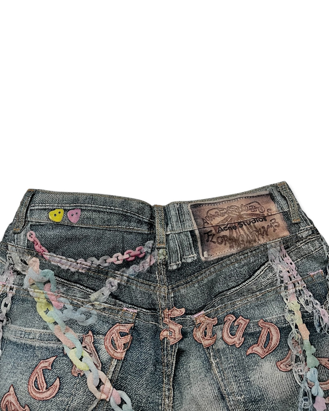 Kawaii Keychains Denim Shorts