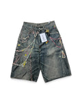 Kawaii Keychains Denim Shorts