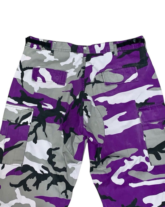 Camo Cargos (Purple)