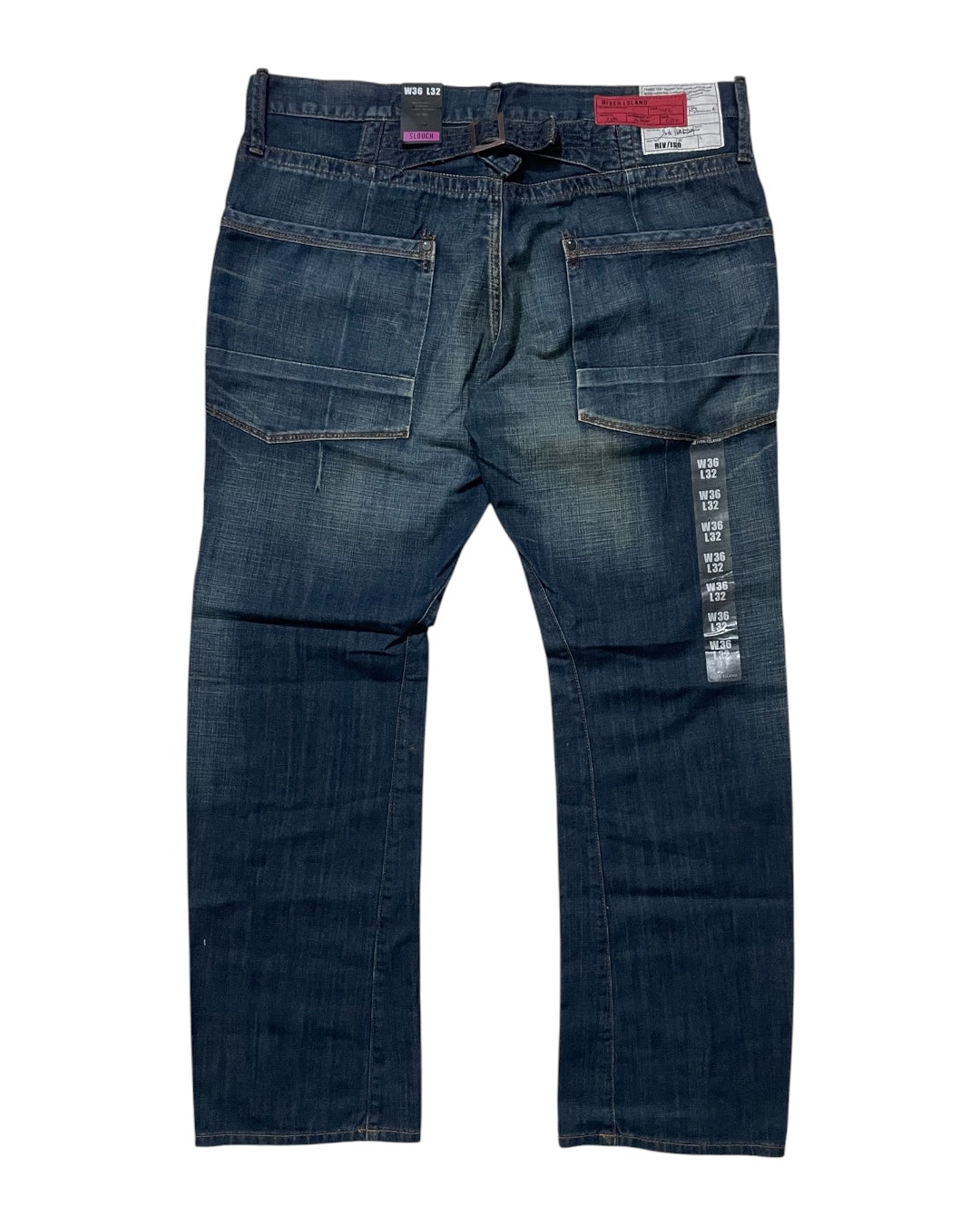 Washed Blue Bootcut Jeans