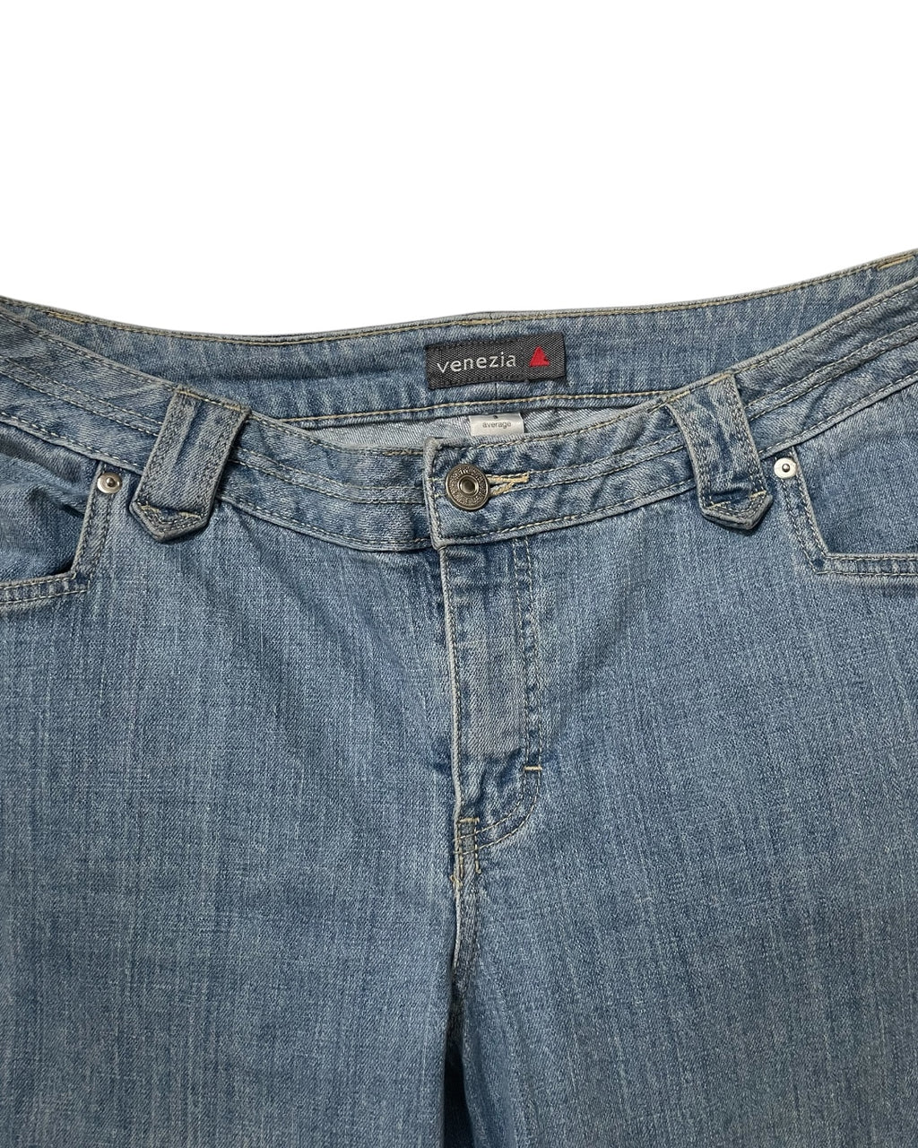 Light Wash Flared Denim