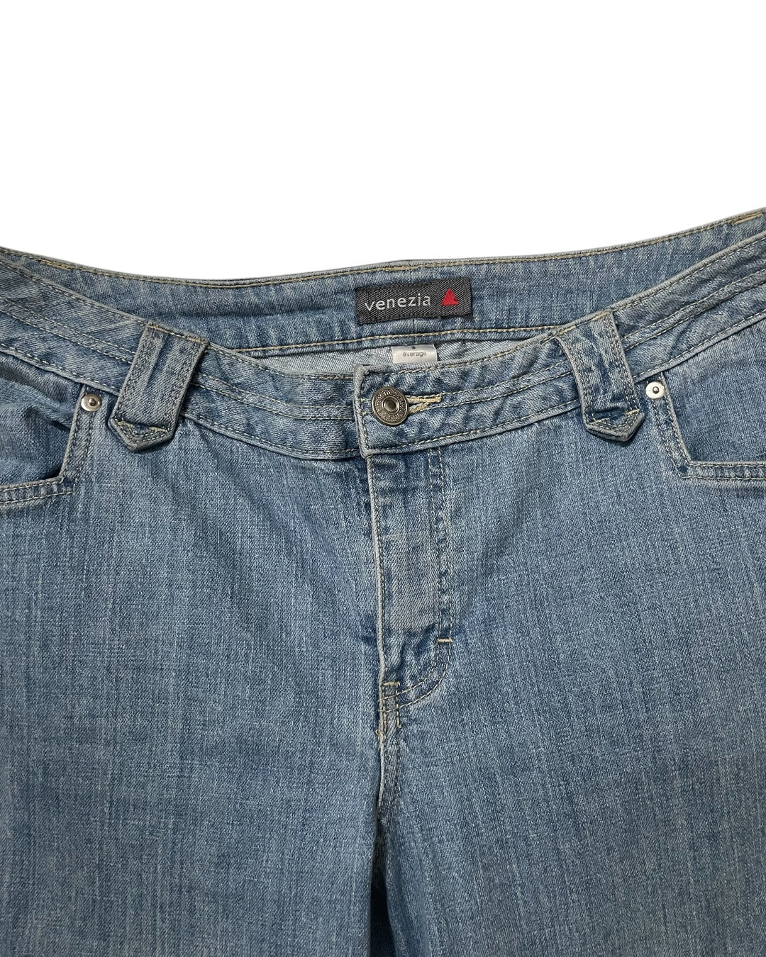 Light Wash Flared Denim