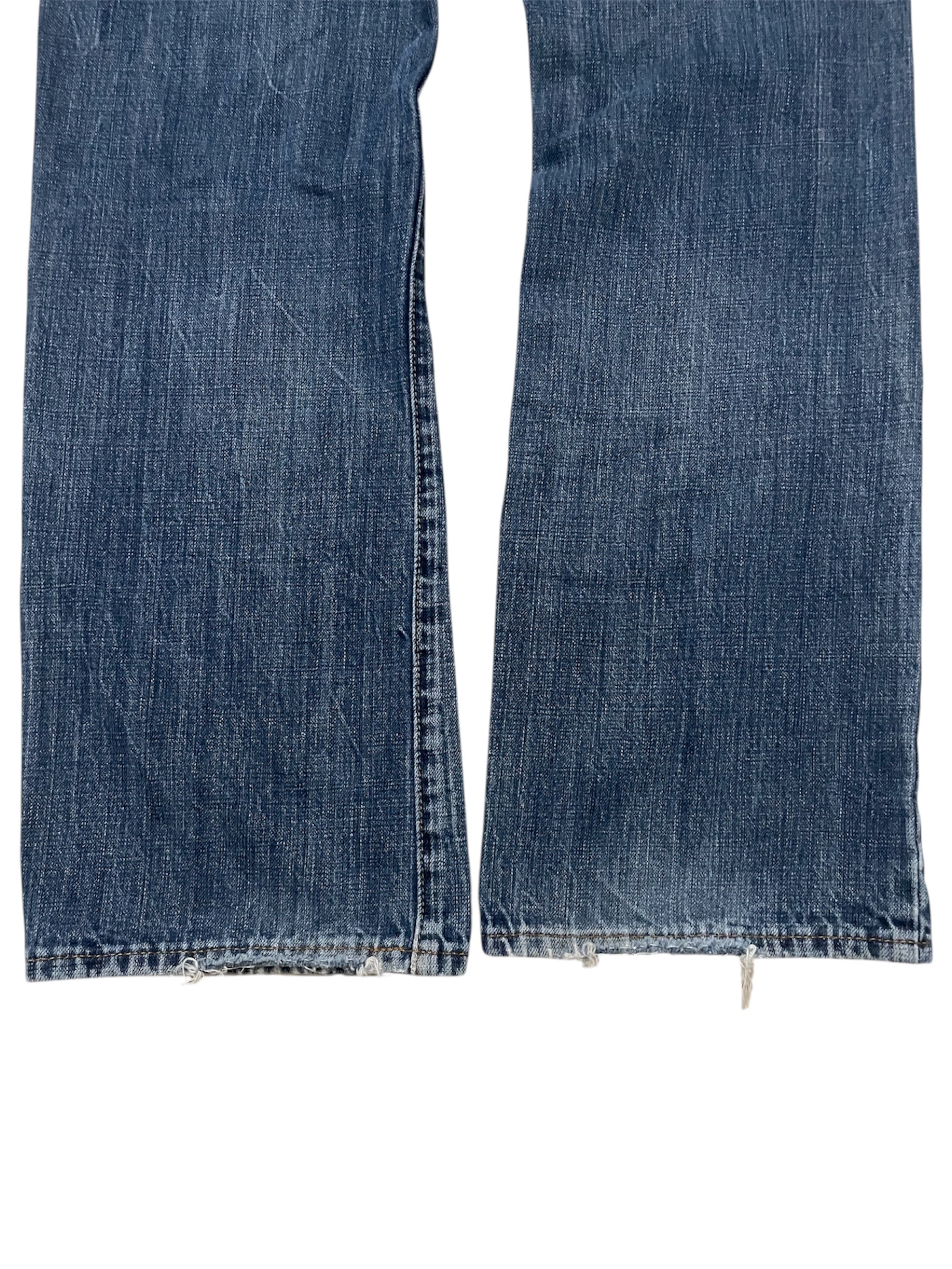 Blue Bootcut Jeans