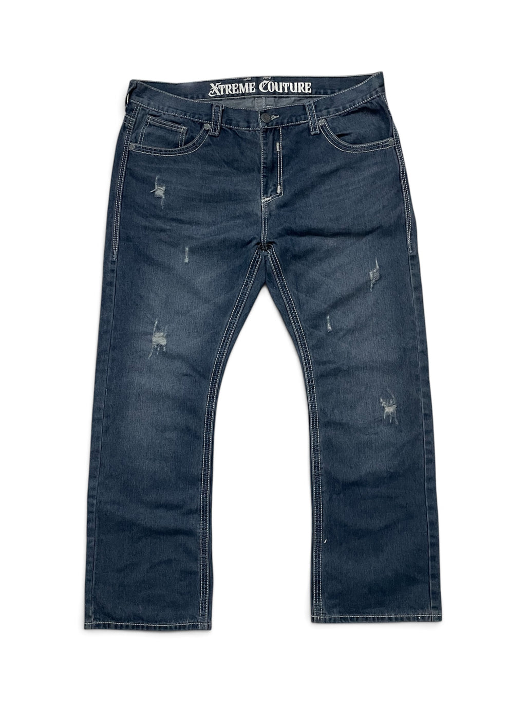 Vintage Distressed Bootcut Jeans