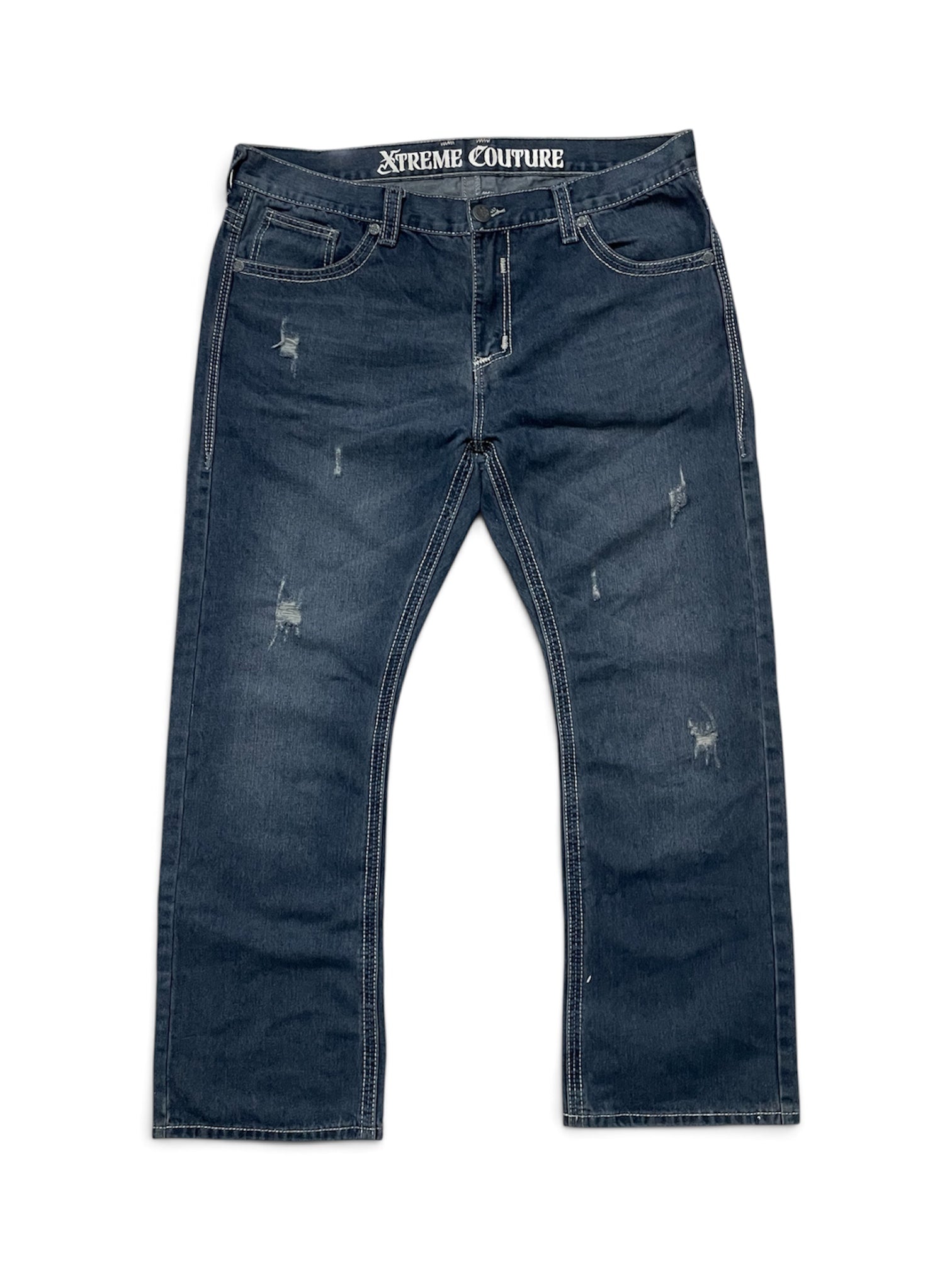 Vintage Distressed Bootcut Jeans