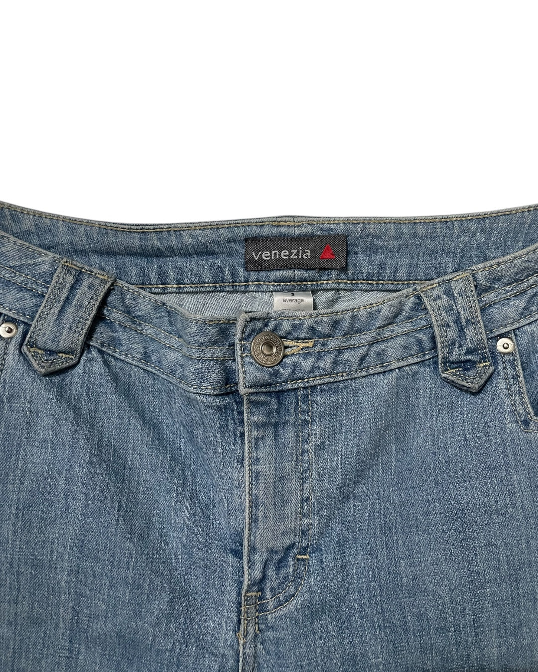Light Wash Flared Denim